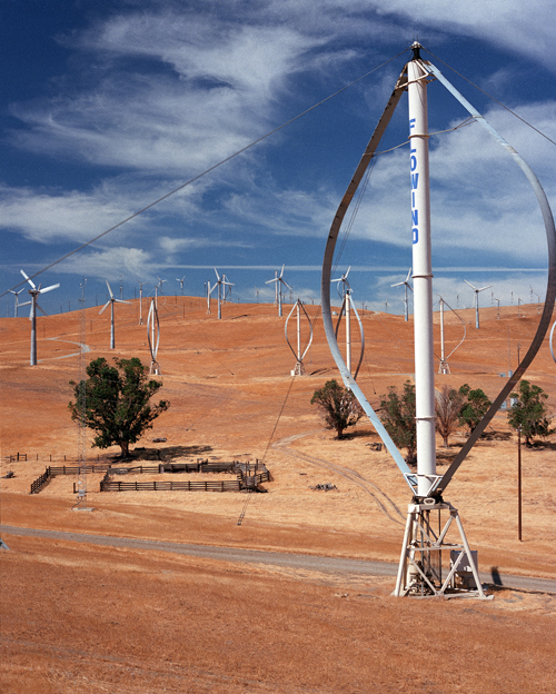 Figure 3.3 Darreius type vertical axis wind turbine, Source Garrad Hassan