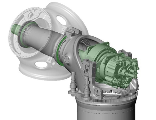 Figure 3.7 Ecotecnia 100 Nacelle layout, source Ecotecnia